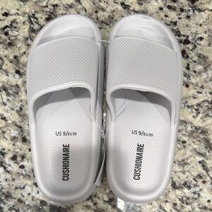 Cushionaire Grey Slide Sandals